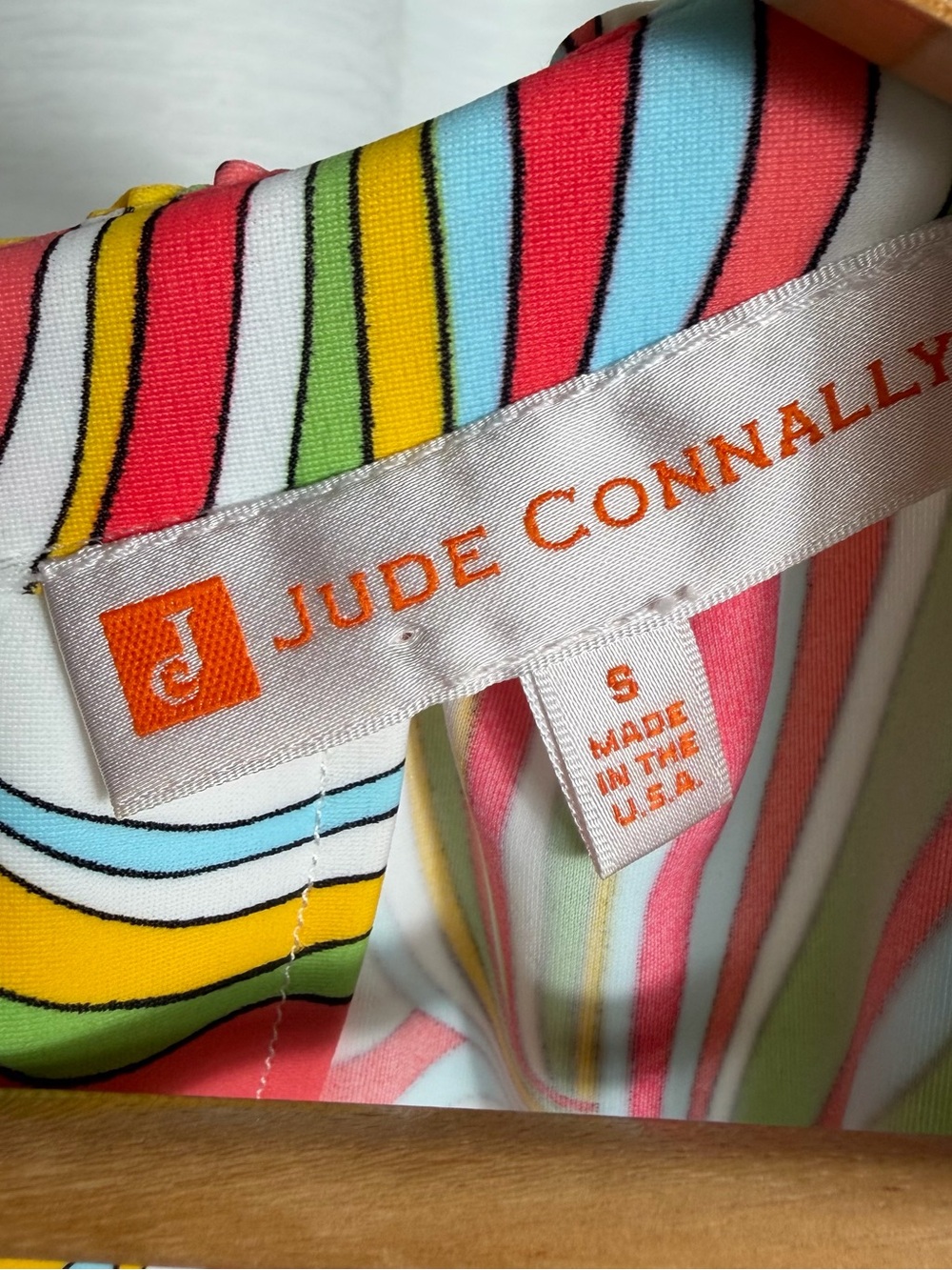 Jude Connally Psychedelic Ripple Halter Tank in Red, Green, Blue, Yellow - Picture 4 of 4